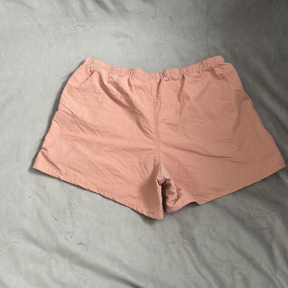 Patagonia Baggies  Shorts female L Salmon Pink fish net pockets - Picture 6 of 9